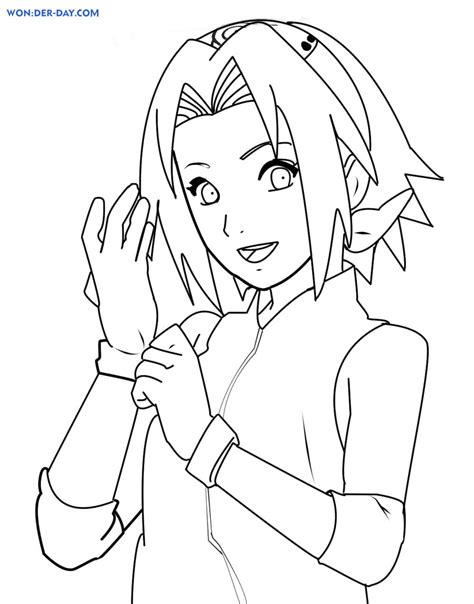 sakura para colorir|39 desenhos de Sakura Haruno para colorir